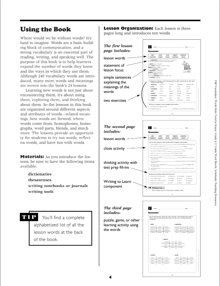 [FREE] 240 Vocabulary Words 6th Grade Kids Need To Know Ebook Download PDF