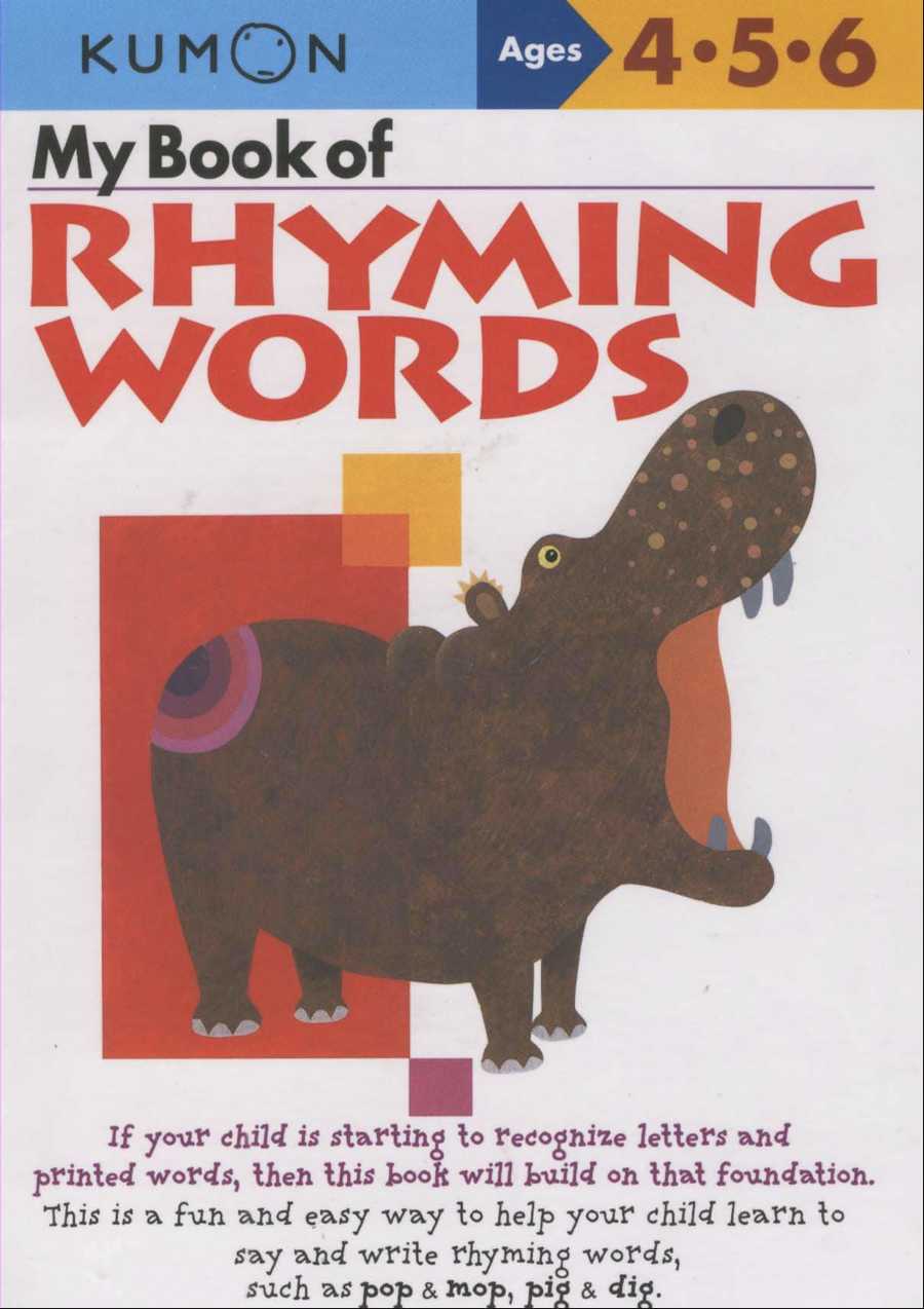 My Book Of Rhyming Words Ebook [FREE] Download PDF