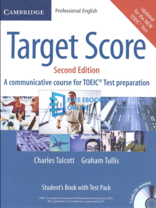 [FREE] Ebook IELTS Target Score A Communicative Course for TOEIC Test Preparation