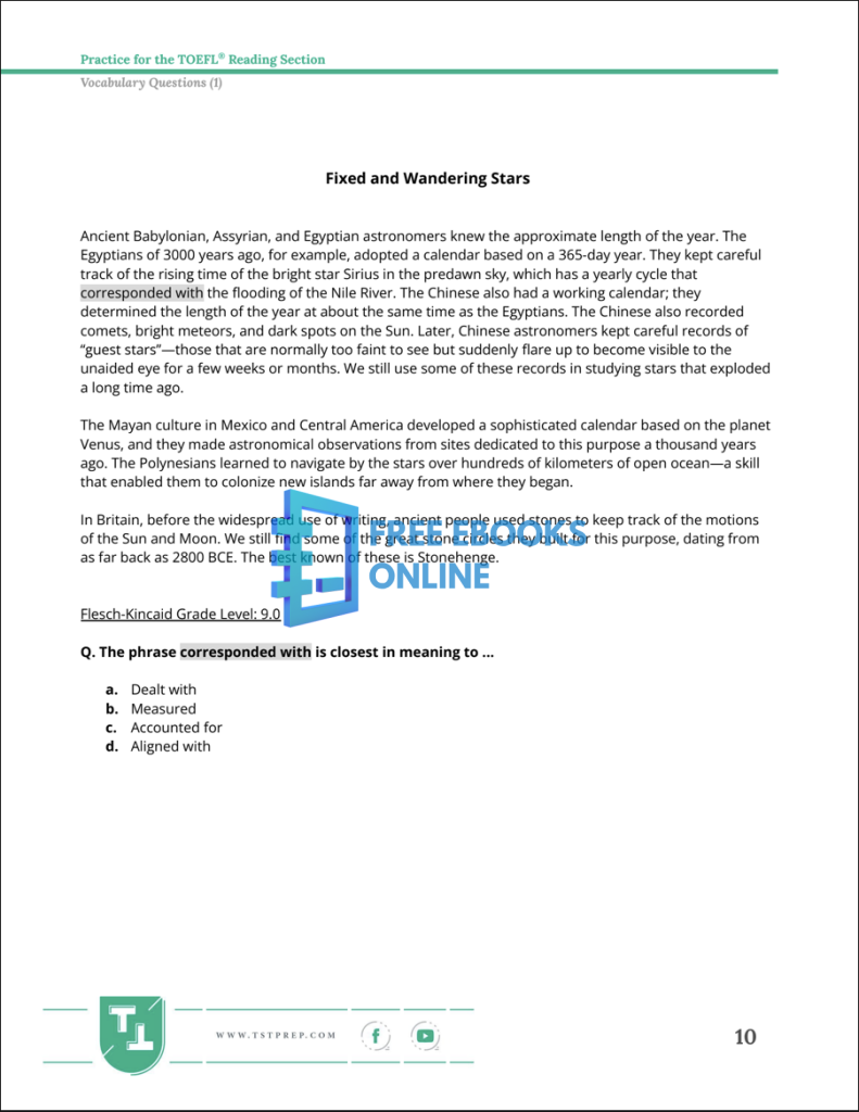[FREE] 100+ TOEFL Reading Practice Questions Ebook Dowload PDF