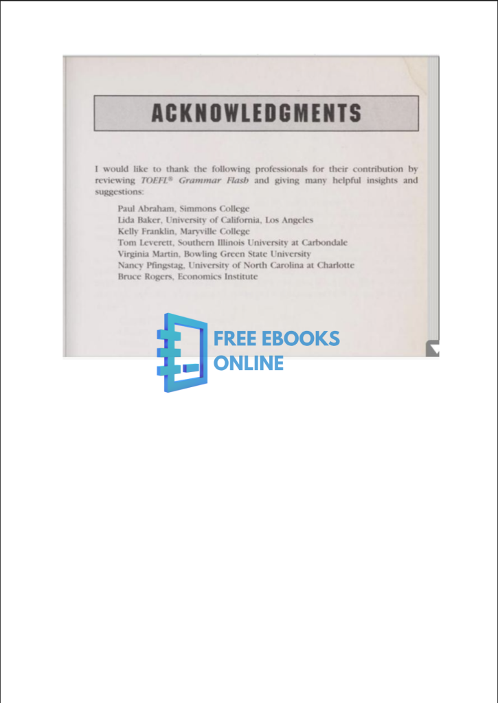 [FREE] TOEFL Grammar Flash Ebook Dowload PDF