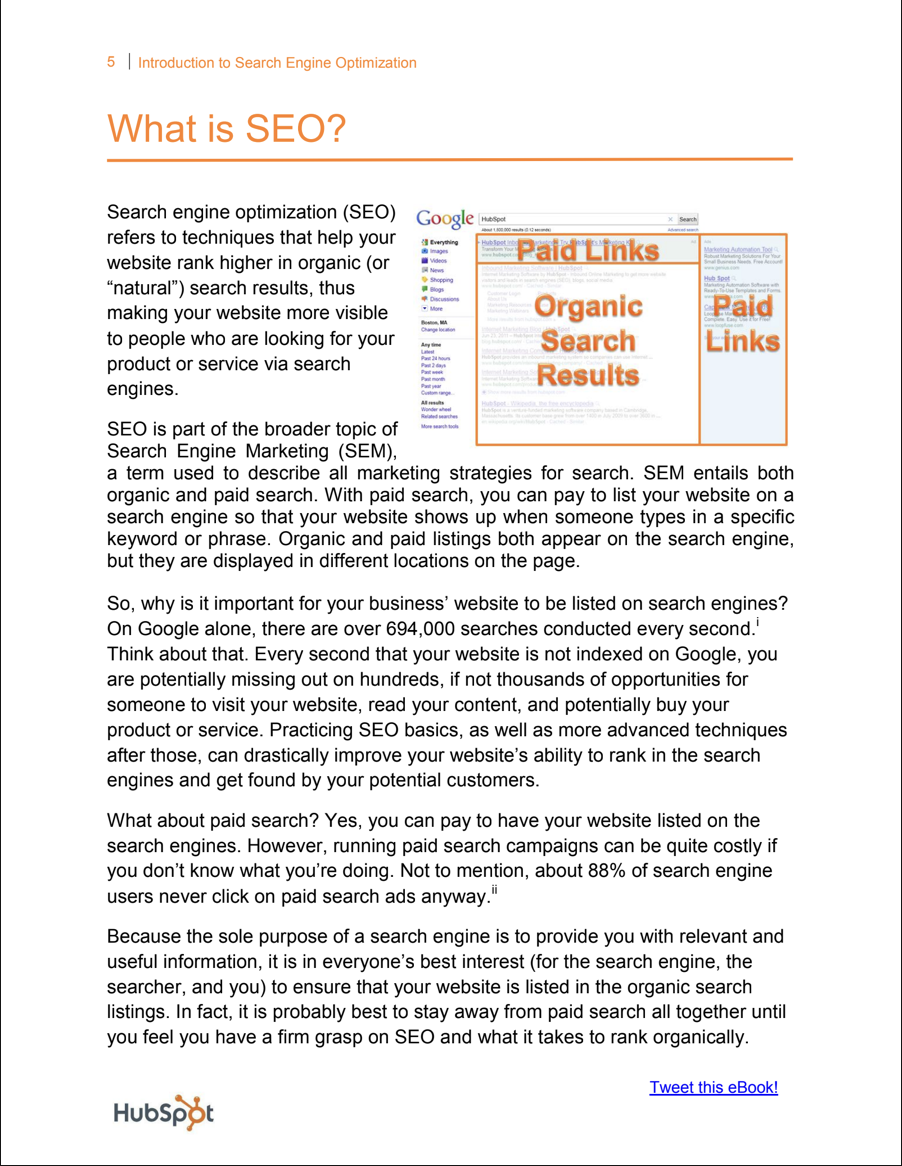 Introduction To SEO HubSpot Ebook [FREE] Download PDF