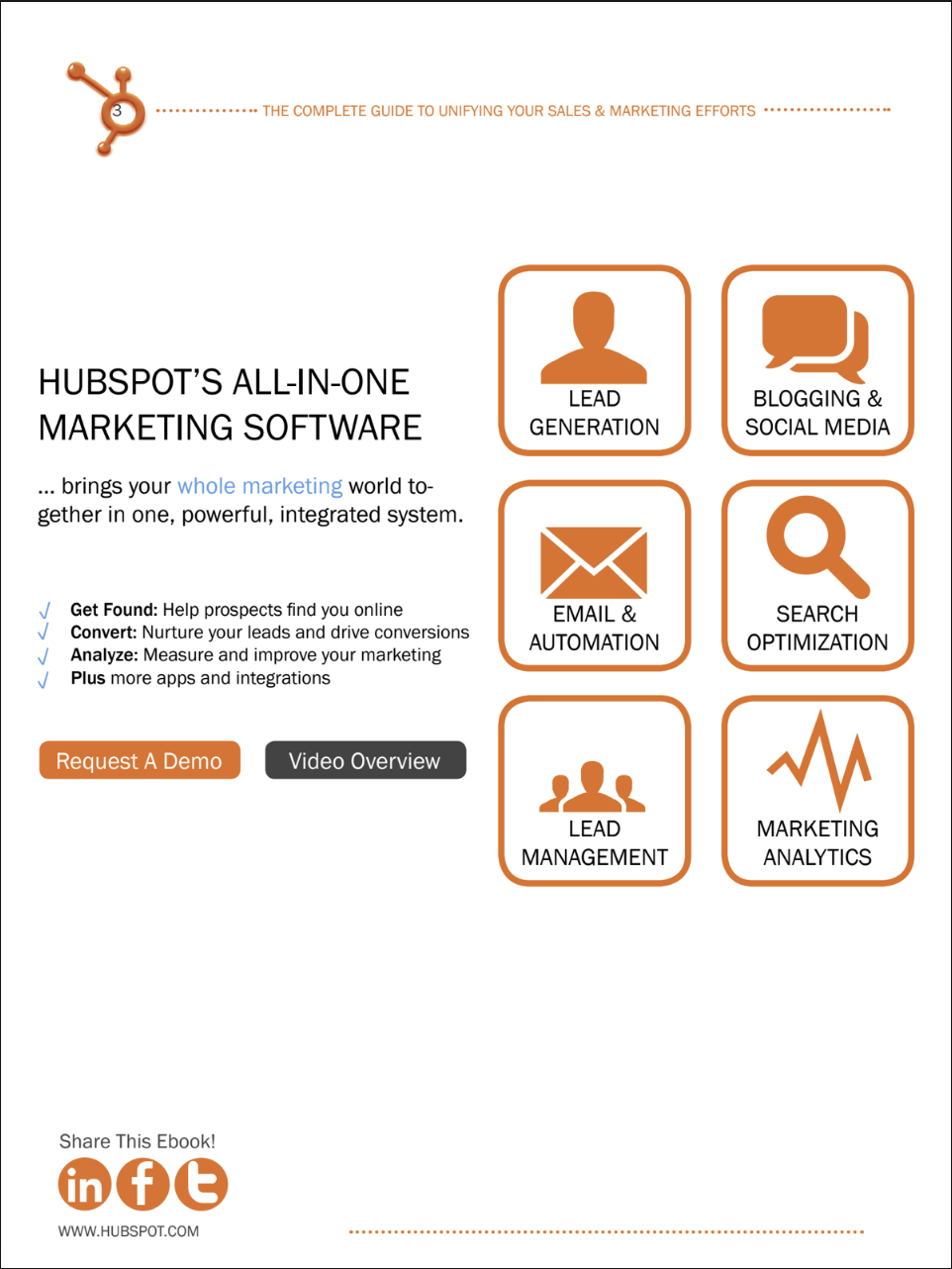 [FREE] The Complete Guide to Unifying Your Sales & Marketing Efforts – HubSpot Ebook Download PDF