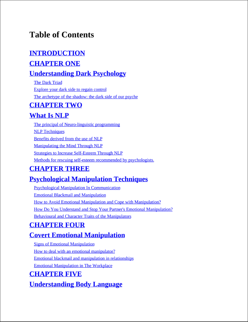 [Free] Manipulation &NPL Techniques: 9 Step To Have full Control Of Your Life Ebook Download DPF