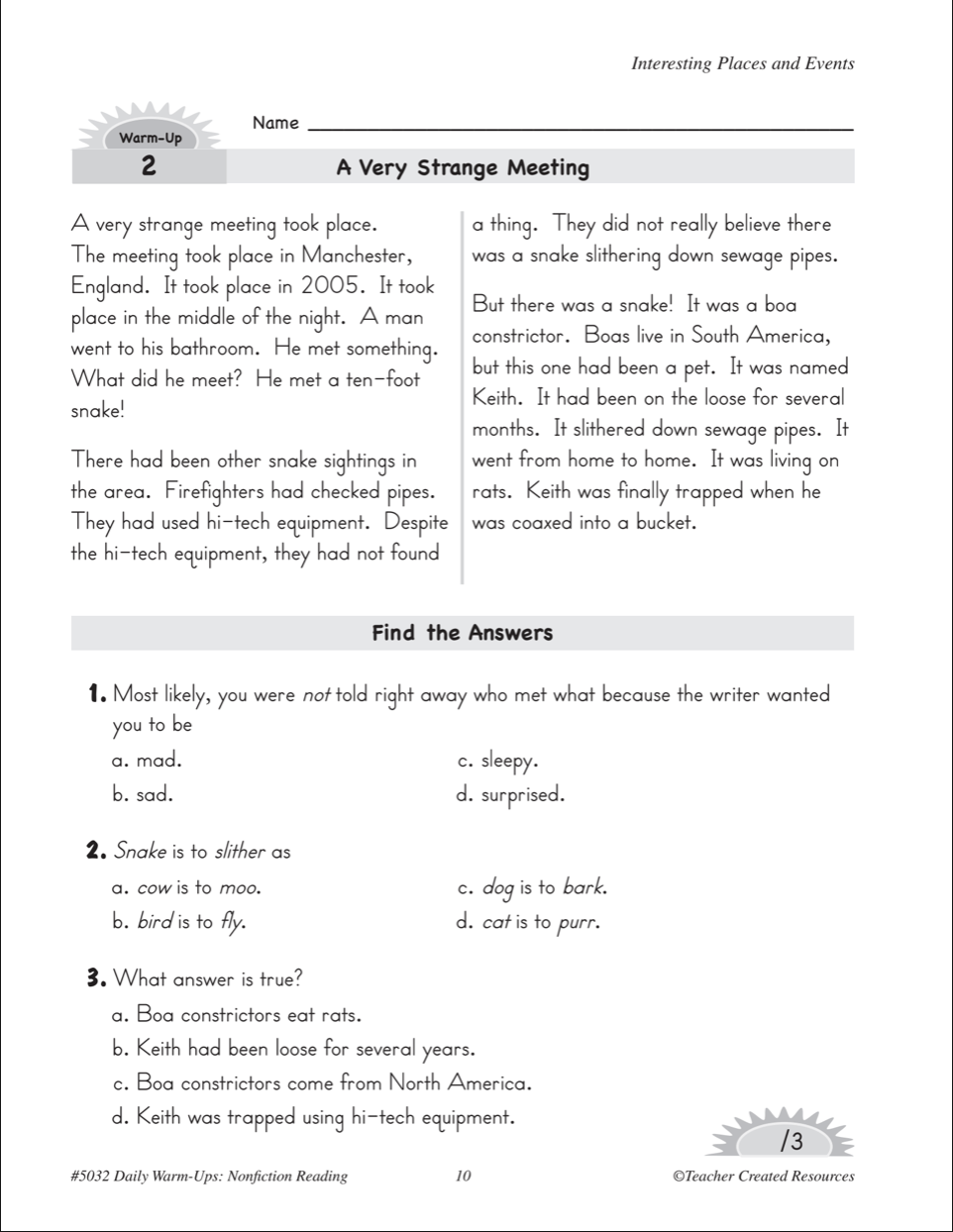 [FREE] Daily Warm Ups Nonfiction Reading Grade 2 Ebook Download PDF