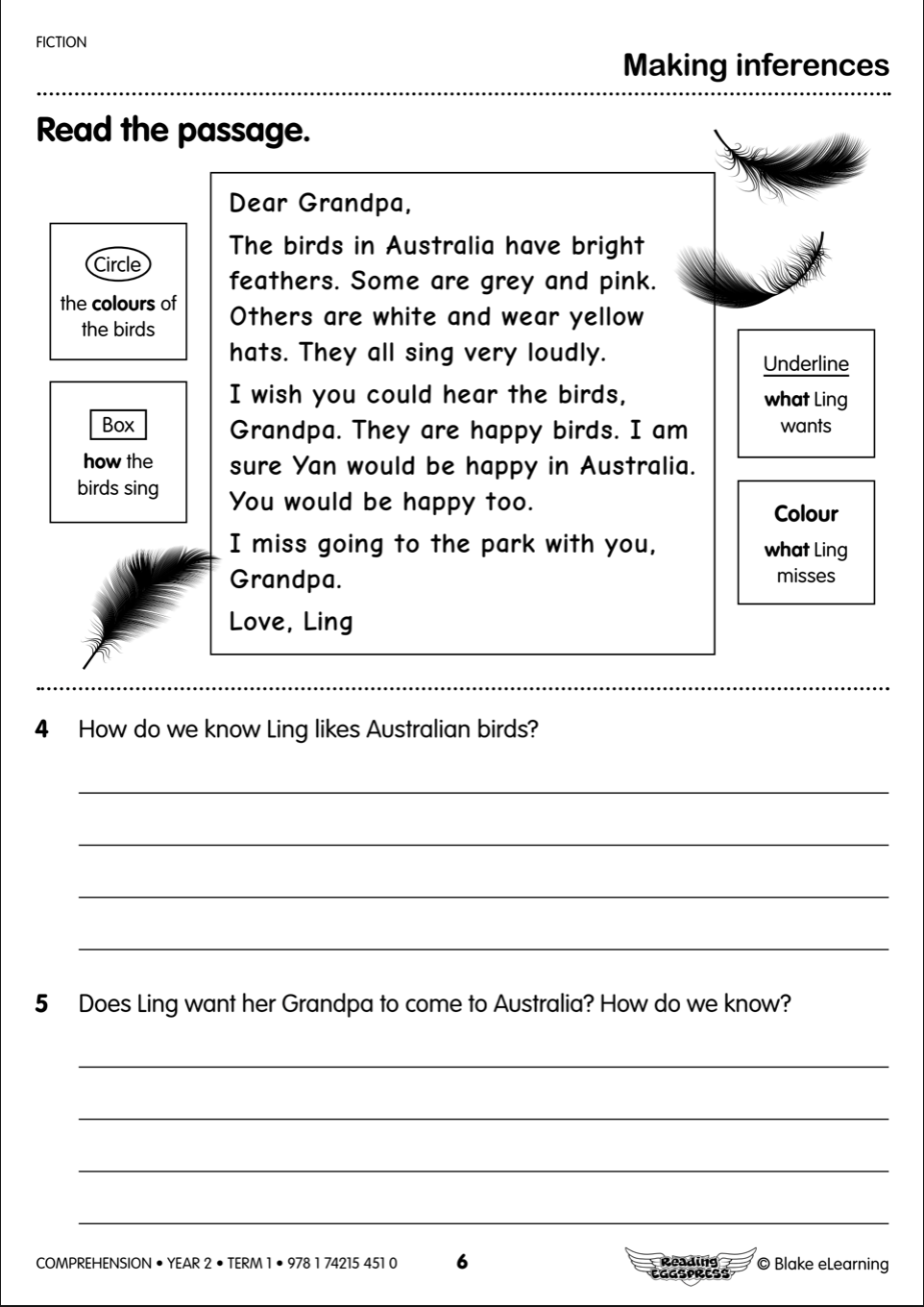 Comprehension Fiction Student